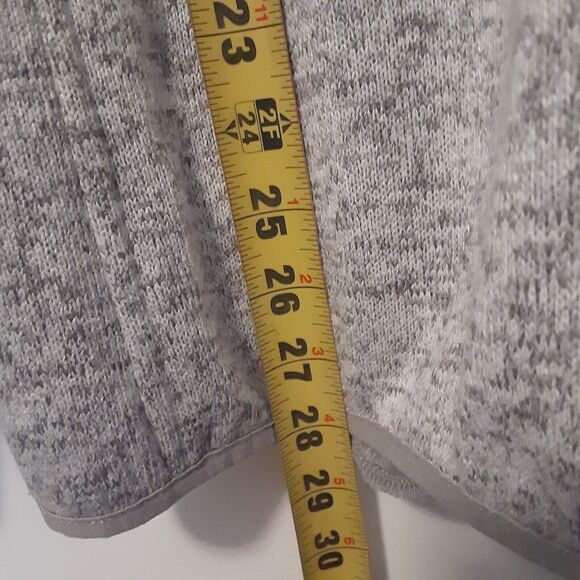 Simply Southern Women's Pullover Large Soft Knit Sweater Gray 1/4 Button Up - Picture 8 of 8